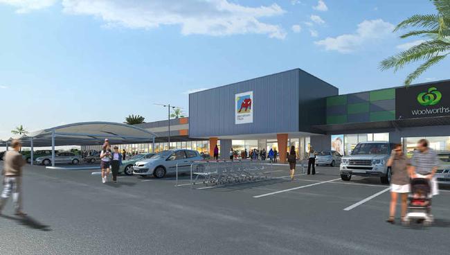 NEW LOOK: Artist’s impression of the new Allenstown Plaza refurbishment. Picture: Contributed