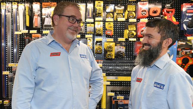 Greg Porter and Gavan Porter Jnr are the latest generation of leaders at Porters Mitre 10. Picture: Caitlan Charles