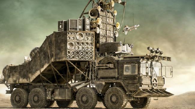 “The Doof Wagon” from the George Miller film Mad Max - Fury Road. Picture: Lloyds Auctions