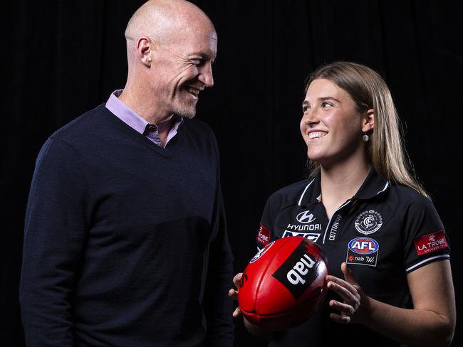 Abbie McKay with her dad, Blues legend Andrew McKay.