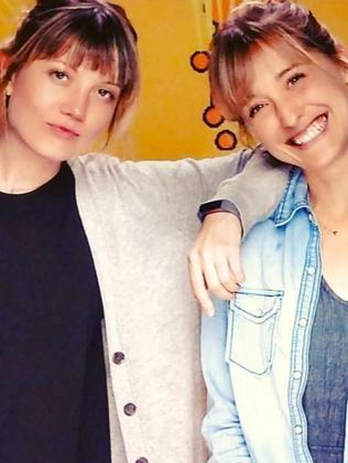 Nicki Clyne, left, with Allison Mack.  Picture:  Supplied