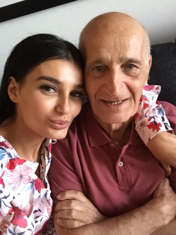 David Nabulsi, 82, with his daughter Ayda.