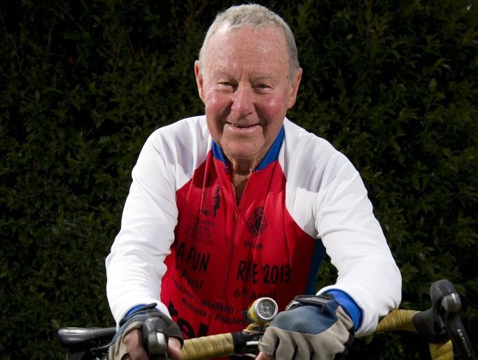 Cycling 50km a day nothing for 81 year old Noel The Courier Mail