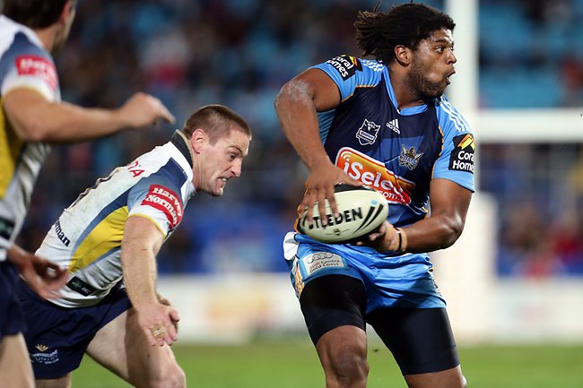 <p>NRL round 13 Titans v Cowboys:  Jamal Idris. Picture: Adam Head</p>