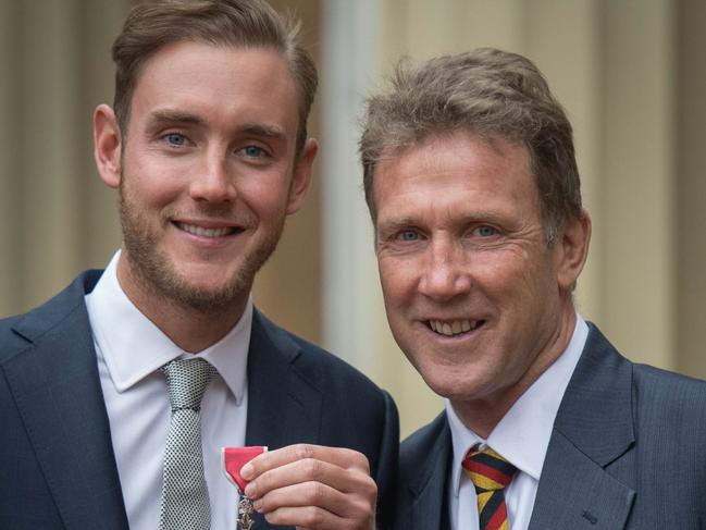 Broad’s father, former Test star and then match referee, Chris dropped into support Hoppers Crossing that season. Picture: Stefan Rousseau – WPA Pool/Getty Images