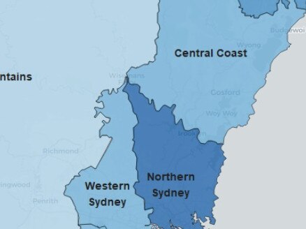 The Central Coast has recorded 84 cases. NSW Health