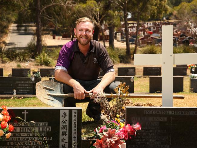 Gravediggers can work on up to 19 funerals a day.