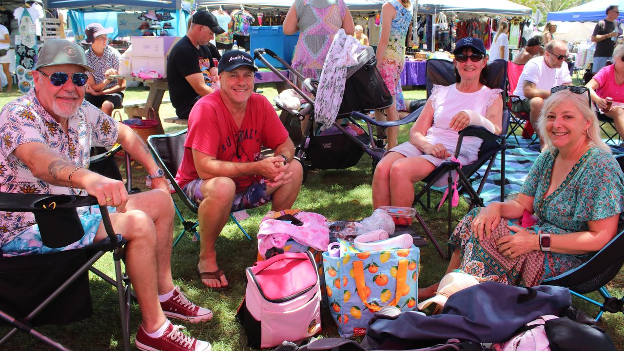 Karen and Greg Stewart and Leslie and Stuart Purser enjoyed the Bundaberg Great Australian Bites festival on Australia Day 2024.