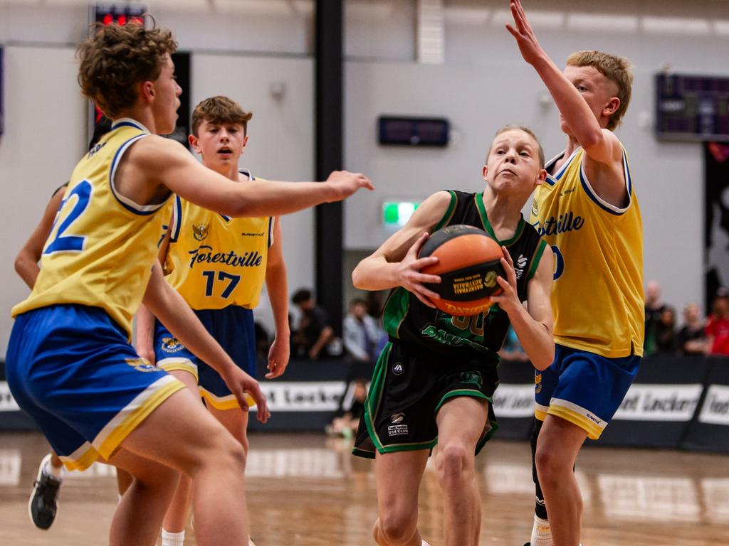 Dandenong Rangers Olliver Muir during the Basketball Australia Under-14 Club Championships. Picture: Travis Palmieri