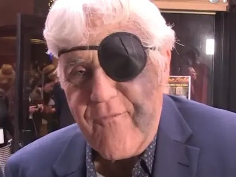 ONE TIME WEB USE FOR NEWS.COM.AU ONLY - FEES APPLY - AU_3090234 - *PREMIUM-EXCLUSIVE* - **USA AND CANADA CLIENTS MUST CALL FOR RIGHTS**, Jay Leno's such a badass, he did a comedy gig with an eye patch, a black eye, a bandaged wrist and a swollen face ... after taking a nasty fall near his hotel., We got Jay arriving to the Comedy for Koby event in Beverly Hills on Monday night and our photog asked him the obvious ... what the hell happened to his face?!?, Jay tell us he was staying at a hotel on a hill and wanted to go to a restaurant at the bottom of the slope ... and instead of taking a winding path down, he tried to take a shortcut ... and it ended with him tumbling down the hill., , As you can see, the left side of Jay's face is super swollen and bruised ... and he's got an eye patch and a wrist wrap ... but he says the incident didn't stop him from performing over the weekend at the Yaamava' Casino in Southern California., Jay says there were a couple thousand people waiting for him to take the stage and he just couldn't let them down ... waiting until after his gig to go to a hospital., The comedy legend has taken a beating in recent years ... shattering bones in a motorcycle crash and suffering third-degree burns in a car fire in his famous garage., , Jay's old-school Hollywood though ... and the show must go on!!!, , , **MANDATORY CREDIT: TMZ/BACKGRID**,