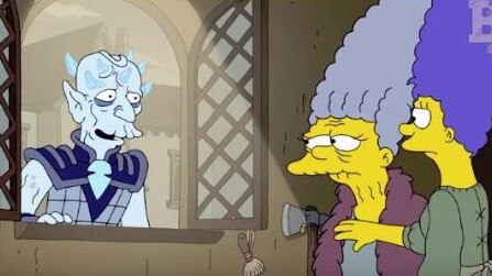 Marge Simpson even got acquainted with the Night King. Picture: Fox