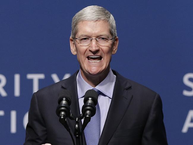 Apple chief executive Tim Cook oversees a company that is worth $US750 billion.