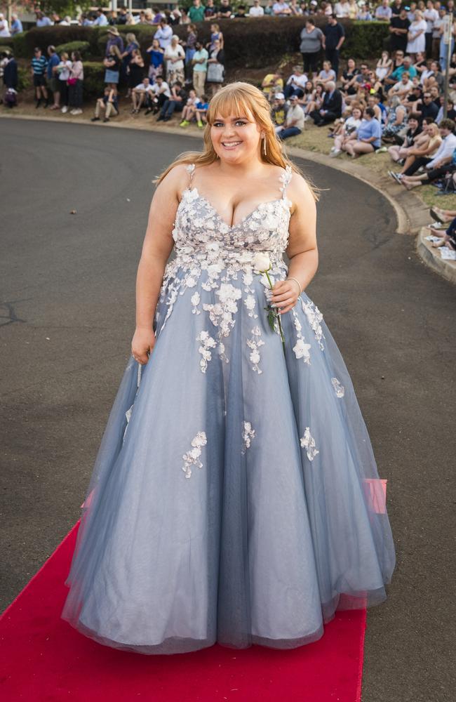 Amelia Daunt at Harristown State High School formal at Highfields Cultural Centre, Friday, November 17, 2023. Picture: Kevin Farmer