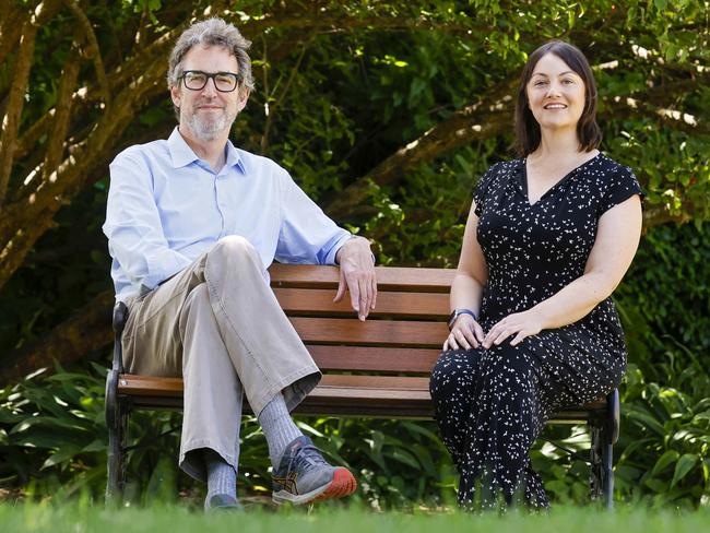 Legalise Cannabis members Rachel Payne and David Ettershank. Picture: Tim Carrafa