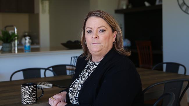 Andrea Dunn, 54, of Drouin in country Victoria, has had $10,000 stolen from her superannuation account through fraud. Picture: Ian Currie.