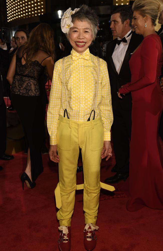 Lee Lin Chin and guest arrive at the 58th annual TV Week Logie Awards. PICTURE: JASON EDWARDS