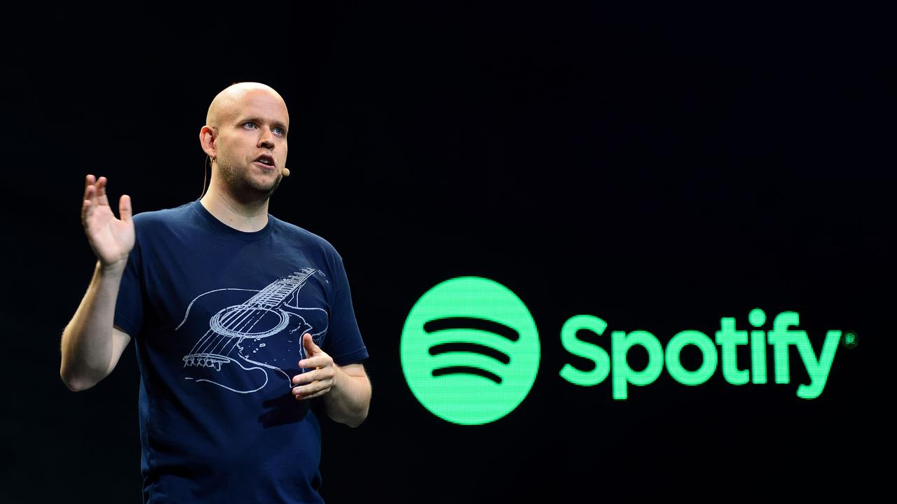 Daniel Ek, CEO of Spotify, doubled down on the company’s defence of Joe Rogan. Picture: Don Emmert/AFP