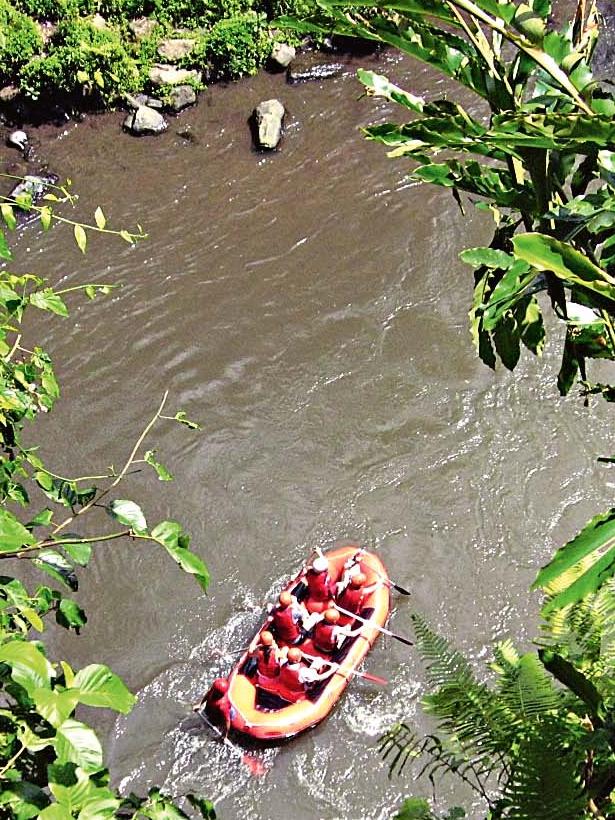 White water rafting on the Ayung River