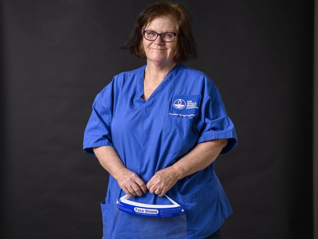 Assistant in Nursing Linda Hardman. Personal care workers make up 80 per cent of the aged care workforce. Picture: Darren Leigh Roberts