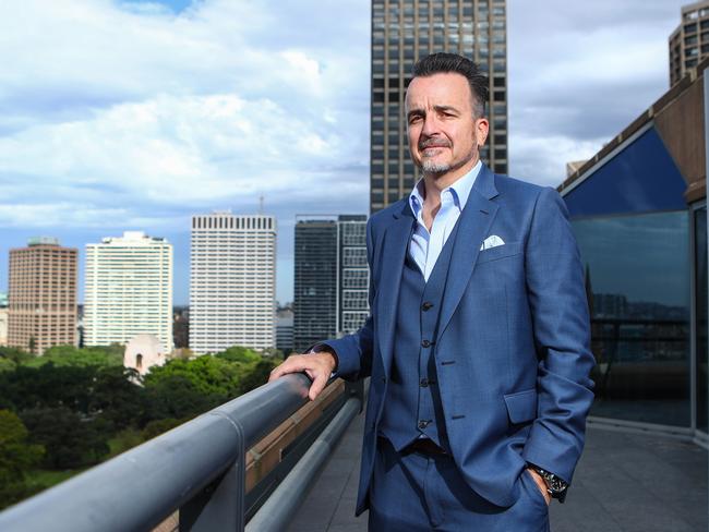 09/04/2019: Leo Tyndall, founder and CEO  of Marketlend, is discussing the fintech market and cuts to innovation spending in the federal budget. Photographed in Sydney on Tuesday. Hollie Adams/The Australian