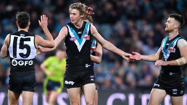 Todd Marshall returns to the Port side for the SANFL finals. Picture: David Mariuz/AAP