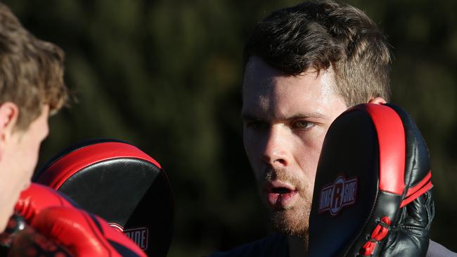 Collingwood’s Matthew Scharenberg is on the bubble. Picture: Michael Klein