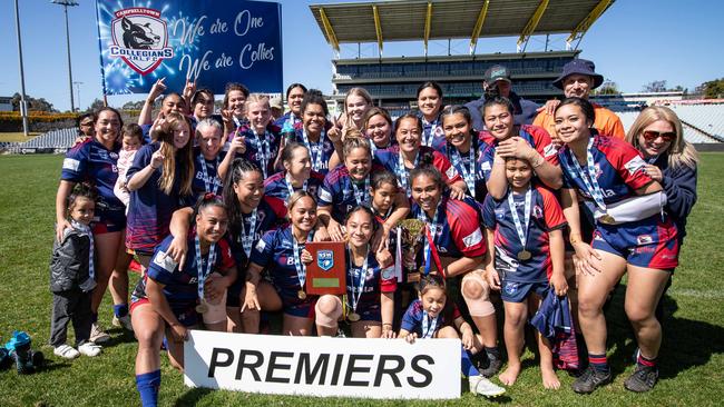 Collegians celebrate their Women’s Open Age premiership, 11th September 2022. News Local, pictures by Julian Andrews.