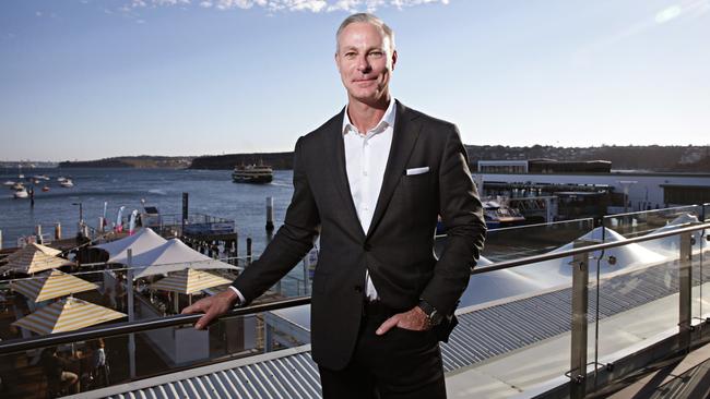 Rockpool Dining Group CEO Thomas Pash at Manly Wharf after announcing he will be launching Sake and El Camino Cantina. Picture: Adam Yip / Manly Daily