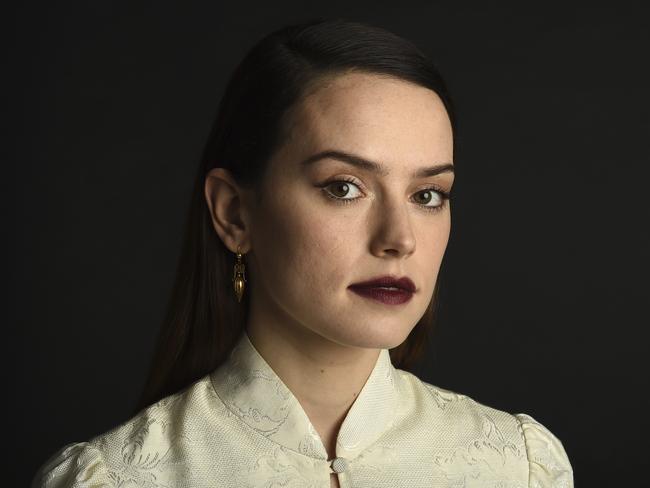 In this Dec. 3, 2017 photo, actress Daisy Ridley poses for a portrait to promote her film, "Star Wars: The Last Jedi" in Los Angeles. (Photo by Jordan Strauss/Invision/AP)