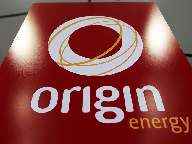 The logo of Origin Energy Ltd. is displayed at the company's headquarters in Sydney, Australia, on Wednesday, Dec. 15, 2010. CLP Holdings Ltd. and Origin Energy Ltd. agreed to buy New South Wales electricity assets for A$5.3 billion ($5.3 billion), outbidding AGL Energy Ltd. to gain customers in Australia's most-populous state. Photographer: Ian Waldie/Bloomberg