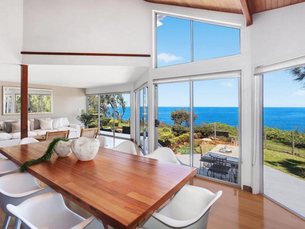 The mansion has sweeping views of MacMasters Beach. Picture: Realestate.com.au