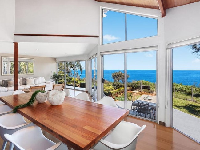 The mansion has sweeping views of MacMasters Beach. Picture: Realestate.com.au