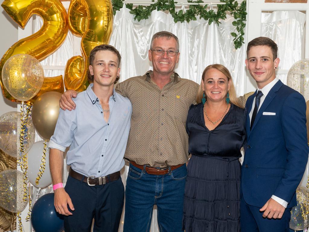 Jack Jones, Greg Jones, Sharanne Jones. and Tom Jones at Calen District College Graduation dinner, Friday 17 November 2023 Picture: Michaela Harlow