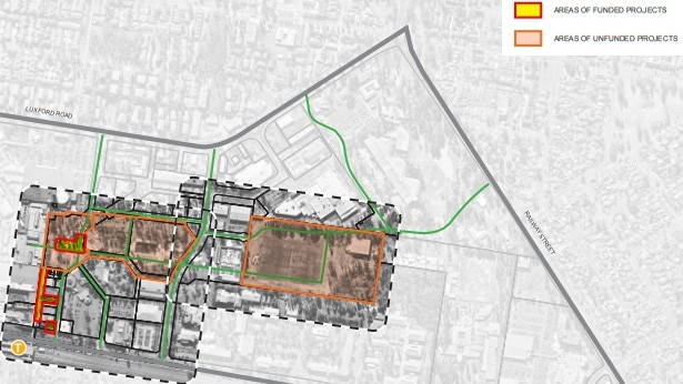 An overview of a masterplan to renew Mt Druitt CBD. Picture: Blacktown Council