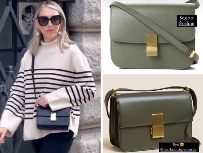 Frenzy for M&S ‘dupe’ of $6k designer Celine bag hits Australia. Picture: TikTok