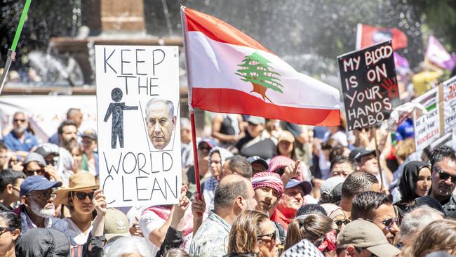 A pro-Palestinian rally in Sydney in October. Picture: NCA NewsWire / Monique Harmer