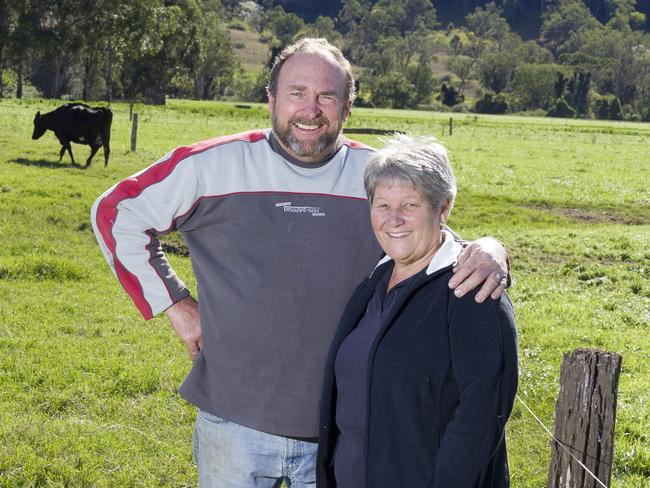 Tony and Jill Wilson from their dairy farm in the Northern Rivers of NSW.