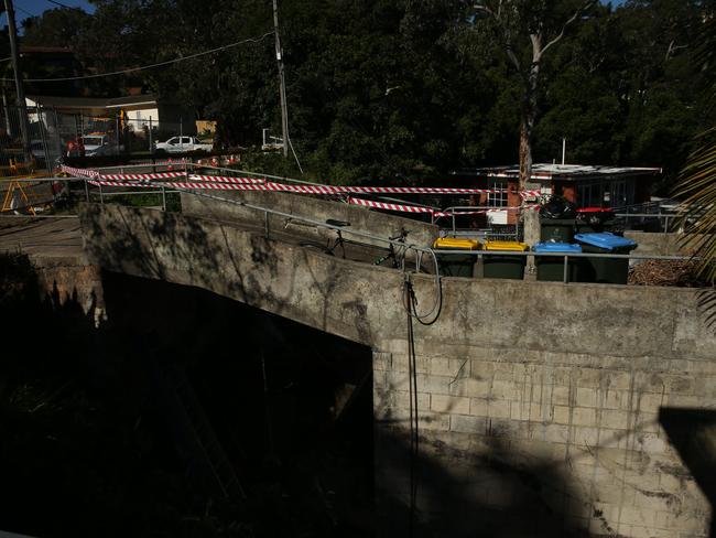 The stairway was damaged as a result of the collapse. Picture: Annika Enderborg