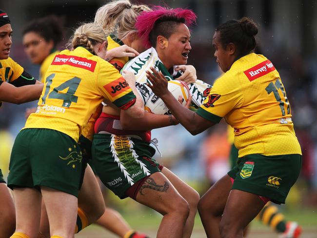 Studdon (number 14) came off the bench during the World Cup. Pic: Phil Hillyard