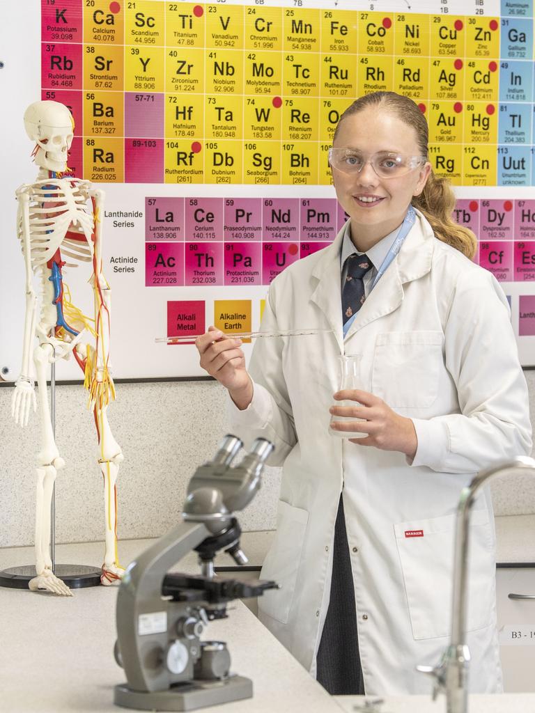 Local student Fleur Steen from Toowoomba Anglican School is one of 120 girls selected for Curious Minds, a STEM program for female student in year 9 and 10 from regional, rural and low socio-economic areas across Australia. Picture: Nev Madsen