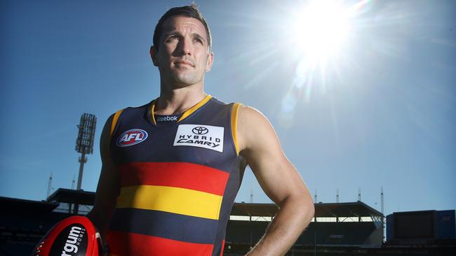 Former Adelaide Crows footballer Michael Doughty made his debut for Unley Mercedes, where he is football director, on Saturday.