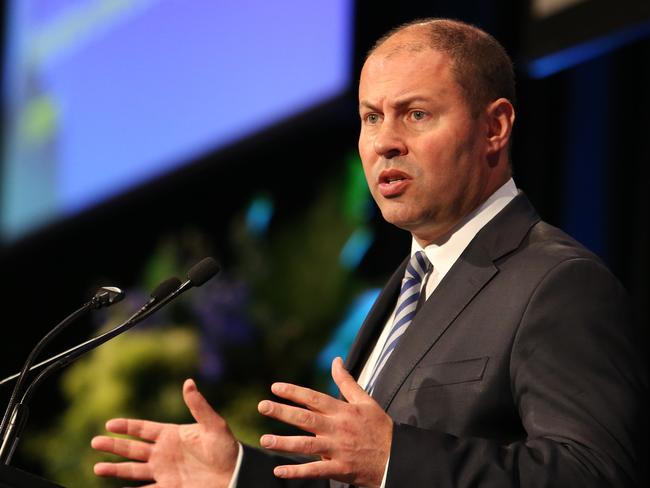 22/05/2019: Josh Frydenberg, Treasurer of Australia and Deputy Leader of the Liberal Party, speaking at the Annual Stockbrokers' conference in Sydney on Wednesday. Thanks, Hollie Adams/The Australian