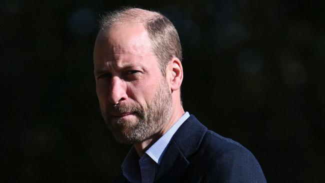 Britain's Prince William, Prince of Wales arrives at the College Stoke Climsland in Callington, in Cornwall, southwestern England, on October 17, 2024 for a visit and to learn about how the college is providing opportunities for young people in rural areas. (Photo by JUSTIN TALLIS / POOL / AFP)