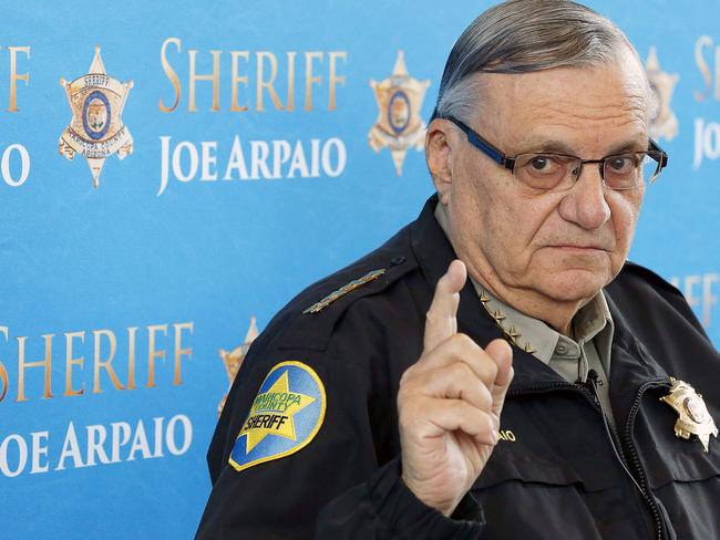 The White House said the 85-year-old ex-sheriff of Arizona's Maricopa County was a “worthy candidate” for a presidential pardon. Picture: Ross D. Franklin/AP