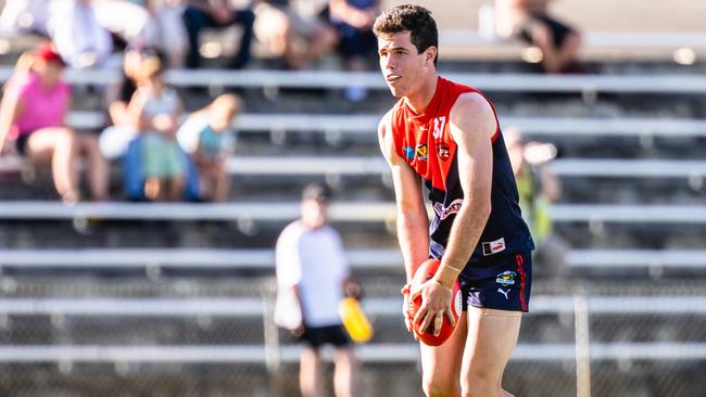 North Hobart forward Will Splann was best afield in North Hobart’s second TSL win of the season against Glenorchy. Picture Linda Higginson