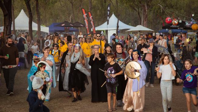 Townsville Drum Collective and Children's Parade.