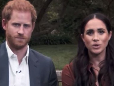 Screen grabs -  Prince Harry and Meghan Markle are facing criticism after urging Americans to register to vote in the upcoming US election during a televised Time 100 special.  Credit: Time