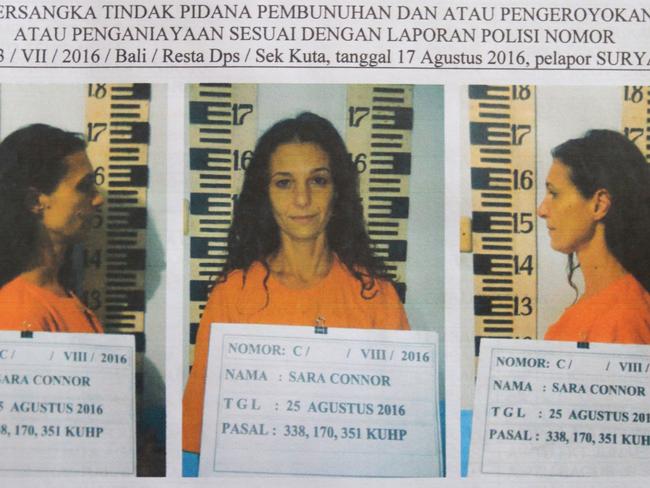 Mugshots of Sara Connor.