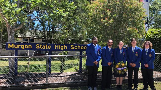 The leadership team for 2021 at Murgon State High School. Photo/Tristan Evert