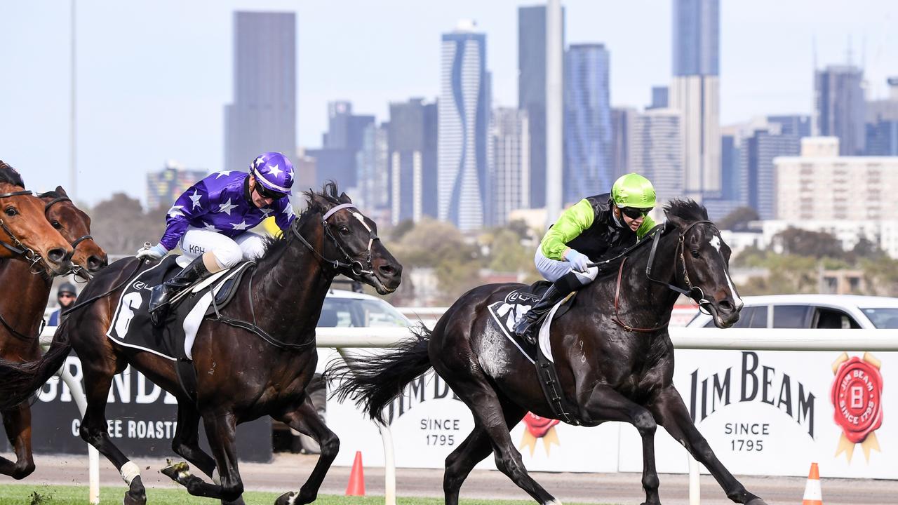 Persan (right) performed strongly in last year’s race. (Pat Scala/Racing Photos via Getty Images)